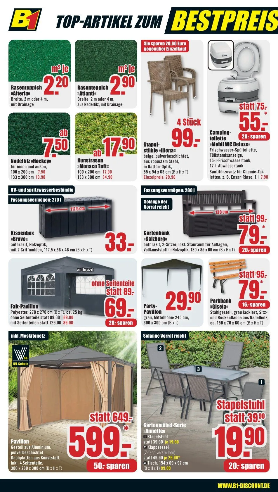 B1 Discount Baumarkt Angebote von 27. Juni bis 3. Juli 2026 - Prospekt seite 2