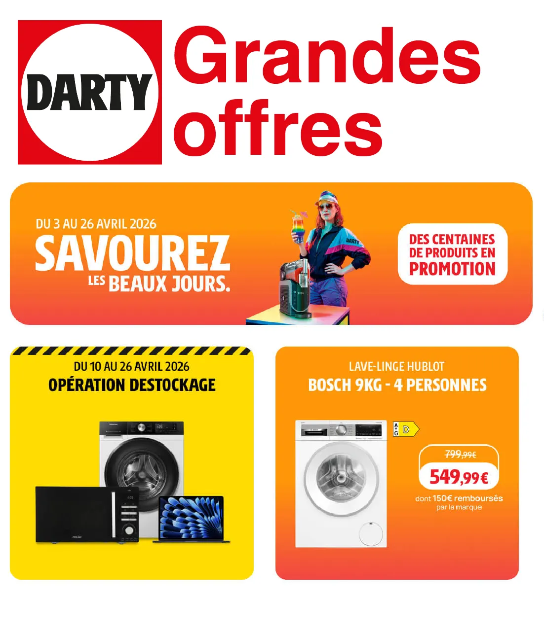 Darty Catalogue du 21 avril au 10 mai 2026 - Catalogue page 1