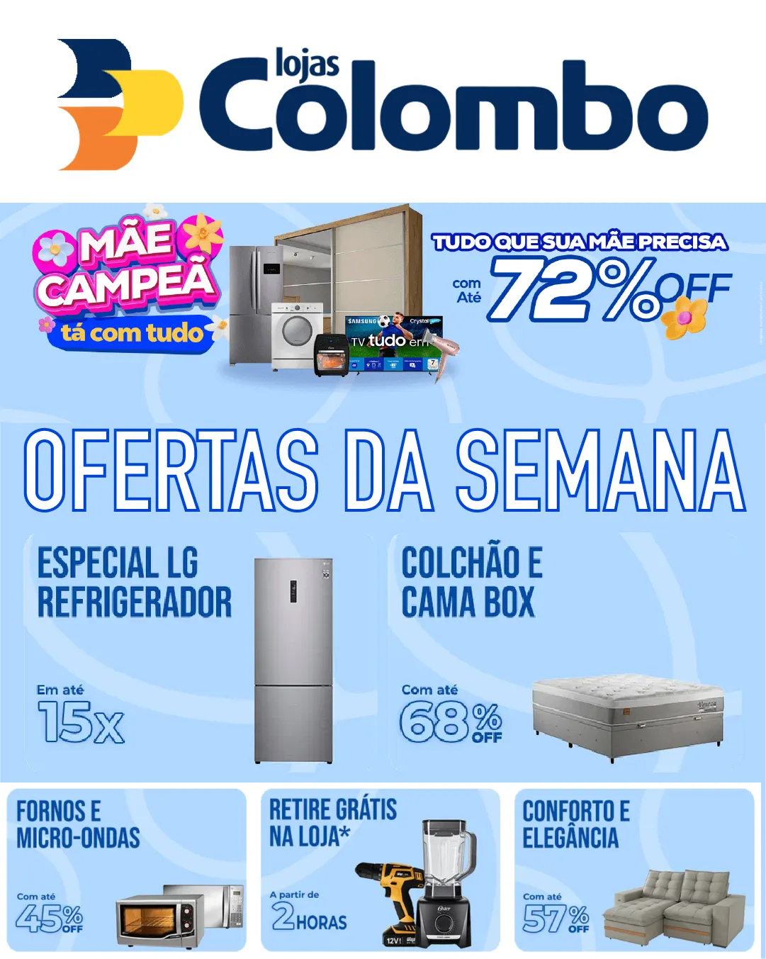 Encarte de  Lojas Colombo Ofertas 6 de maio até 20 de maio 2026 - Pagina 1