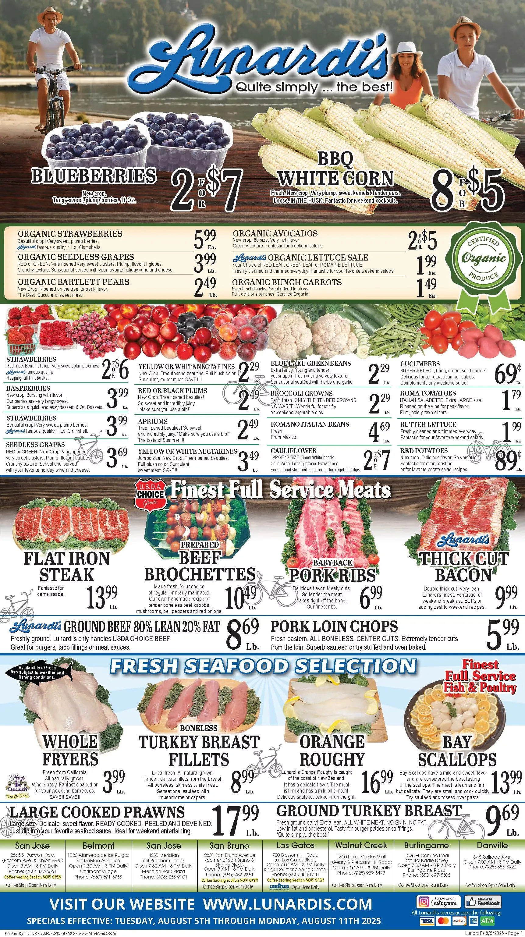 Weekly ad Lunardi's Sales from August 5 to August 11 2025 - Page 1
