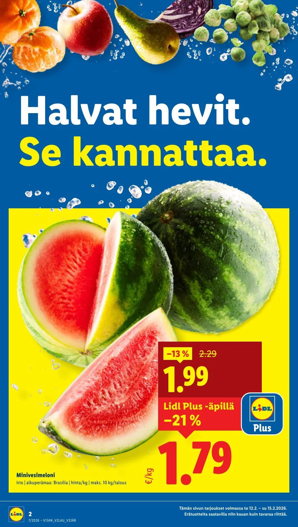 Kaupan Lidl Tarjoukset voimassa alkaen 12. helmikuuta - 15. helmikuuta 2026 - Tarjouslehti sivu 2