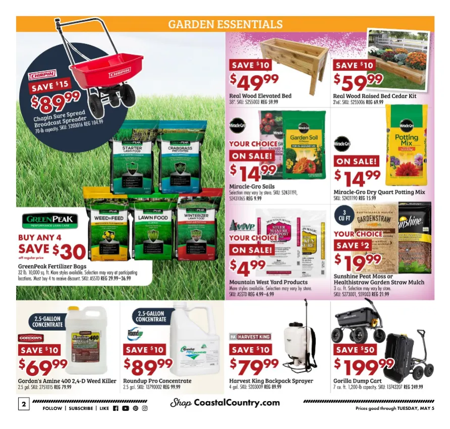 Weekly ad Coastal Farm & Ranch Sales from April 29 to May 5 2026 - Page 2