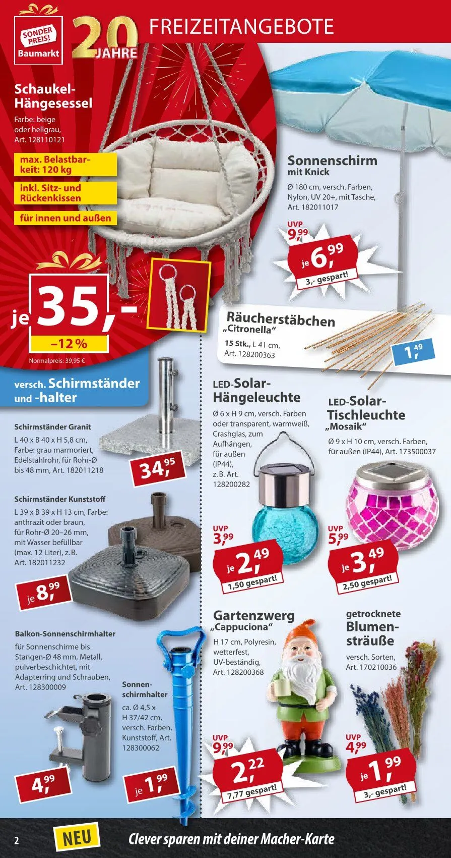Sonderpreis-Baumarkt Prospekt von 26. April bis 2. Mai 2025 - Prospekt seite 2