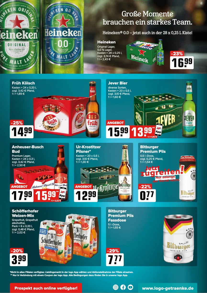 Logo Getränkemarkt Angebote von 15. Juni bis 20. Juni 2026 - Prospekt seite 2