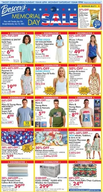 Weekly ad Boscov's Sales from May 15 to May 21 2025 - Page 1