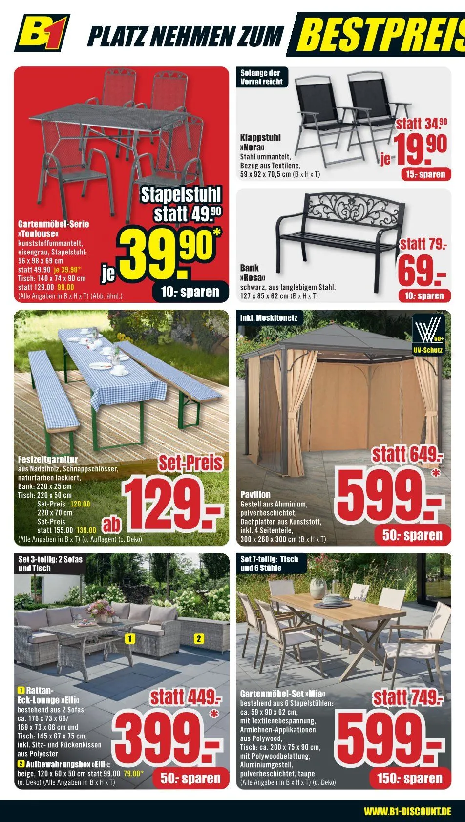 B1 Discount Baumarkt Prospekte  von 14. März bis 20. März 2026 - Prospekt seite 2