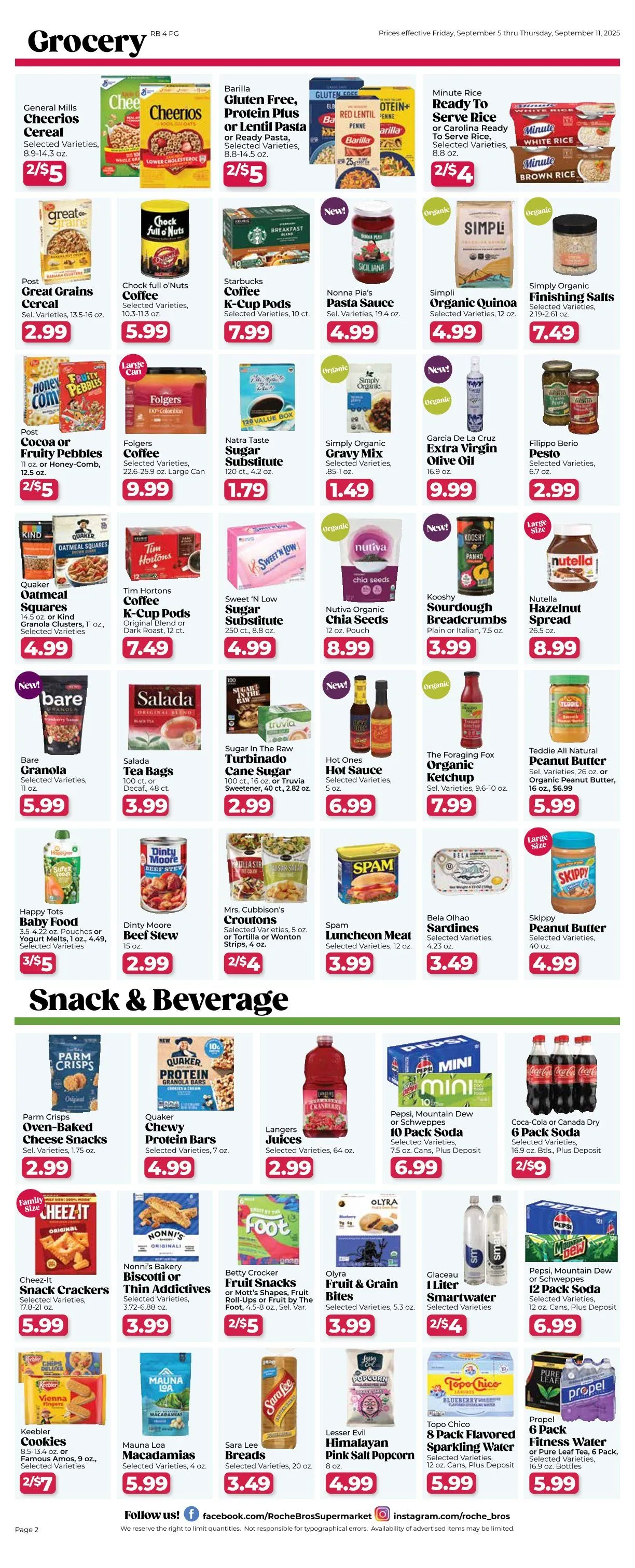 Weekly ad Roche Bros. Sales from September 5 to September 11 2025 - Page 2