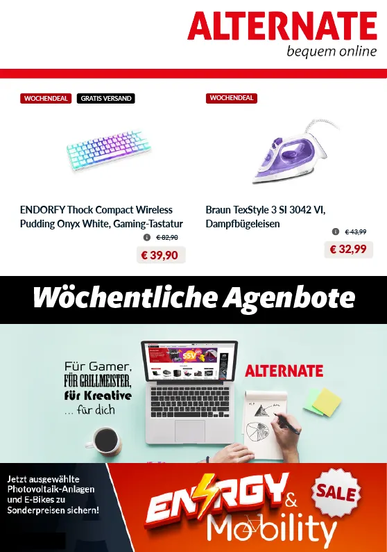Alternate Deals & Rabatte von 13. März bis 27. März 2025 - Prospekt seite 
