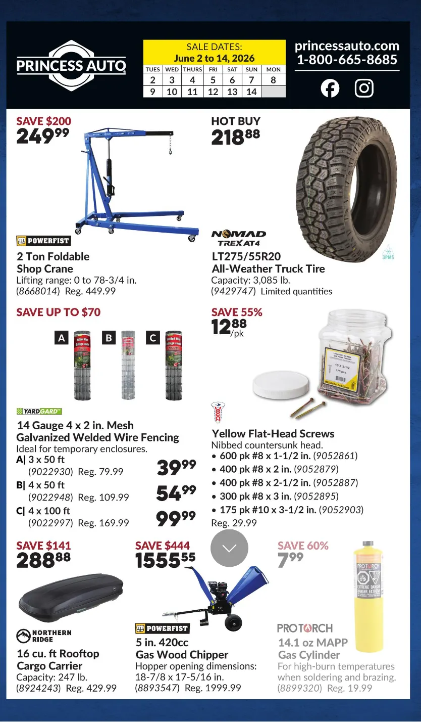 Princess Auto Sales from June 2 to June 14 2026 - flyer page 2