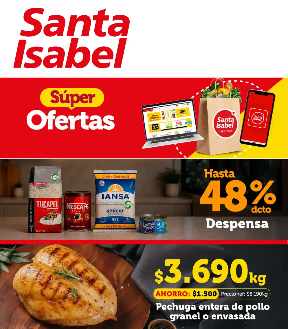 Catálogo de  Santa Isabel Ofertas 19 de junio al 3 de julio 2026 - Página 1