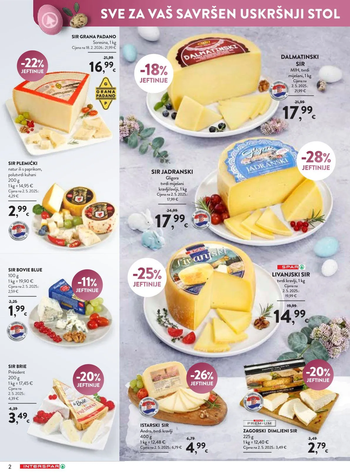 Katalog Ponude trgovine INTERSPAR od 19. ožujka do 4. travnja 2026. - Pregled Stranica 2
