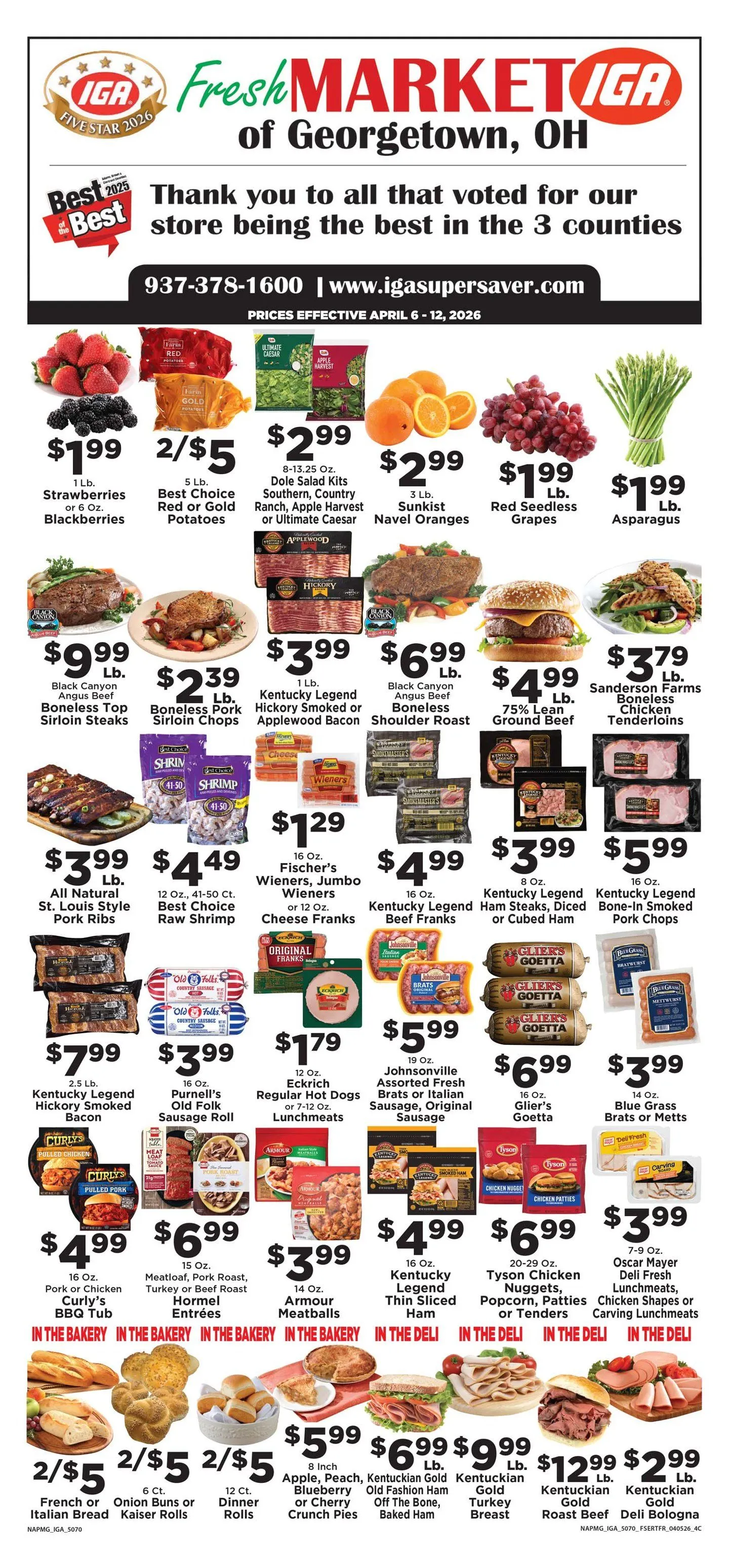 IGA Sales from April 6 to April 12 2026 - flyer page 1