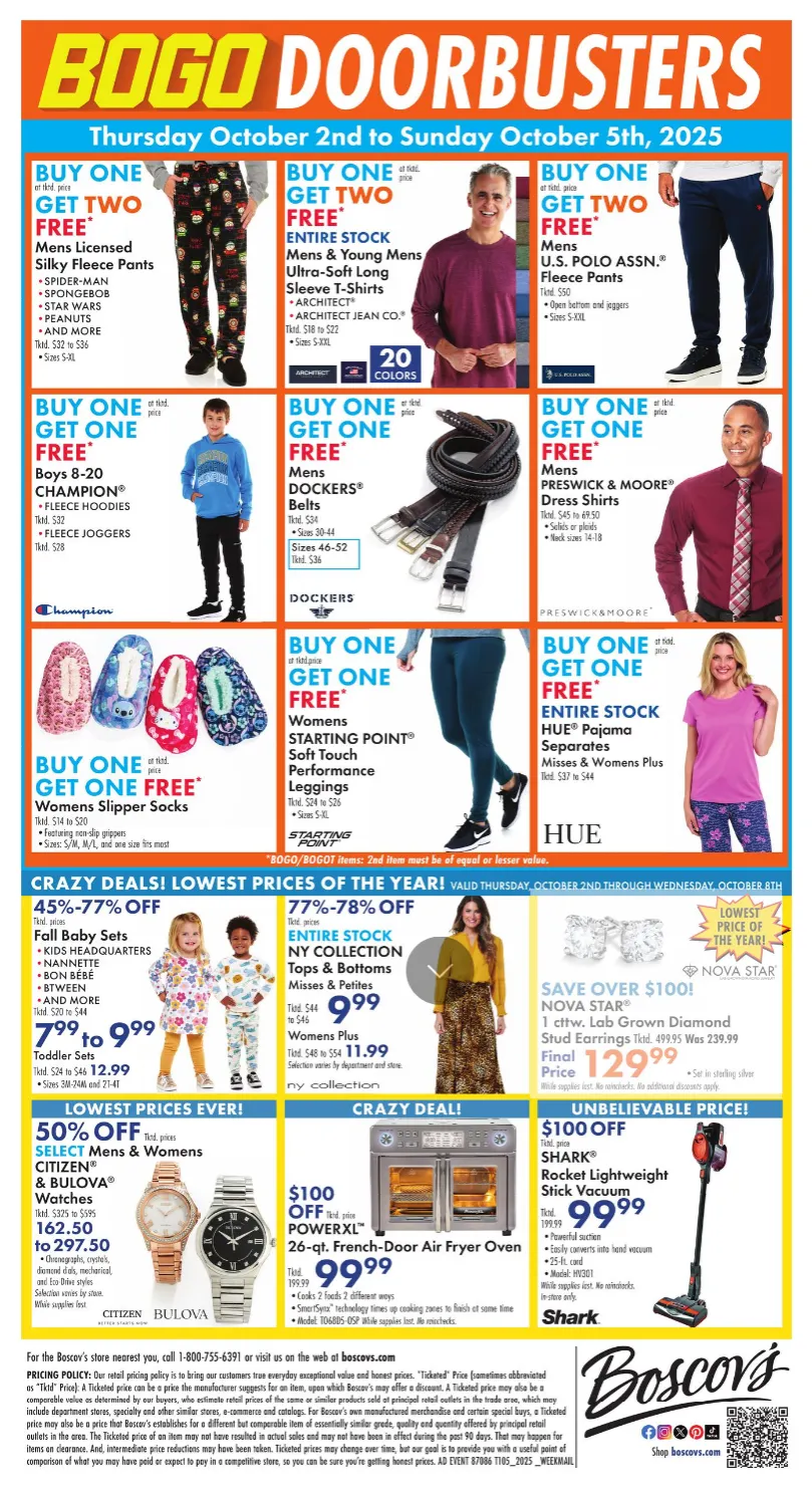 Weekly ad Boscov s Sales from October 2 to October 8 2025 - Page 2