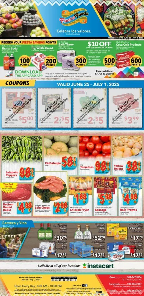 Weekly ad  Fiesta Foods SuperMarkets Sales from June 25 to July 1 2025 - Page 