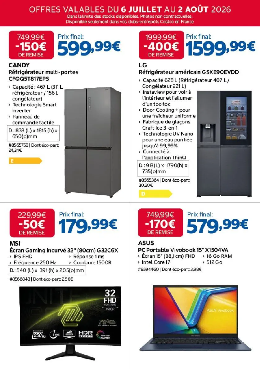 Catalogues Costco du 6 juillet au 2 août 2026 - Catalogue page 2