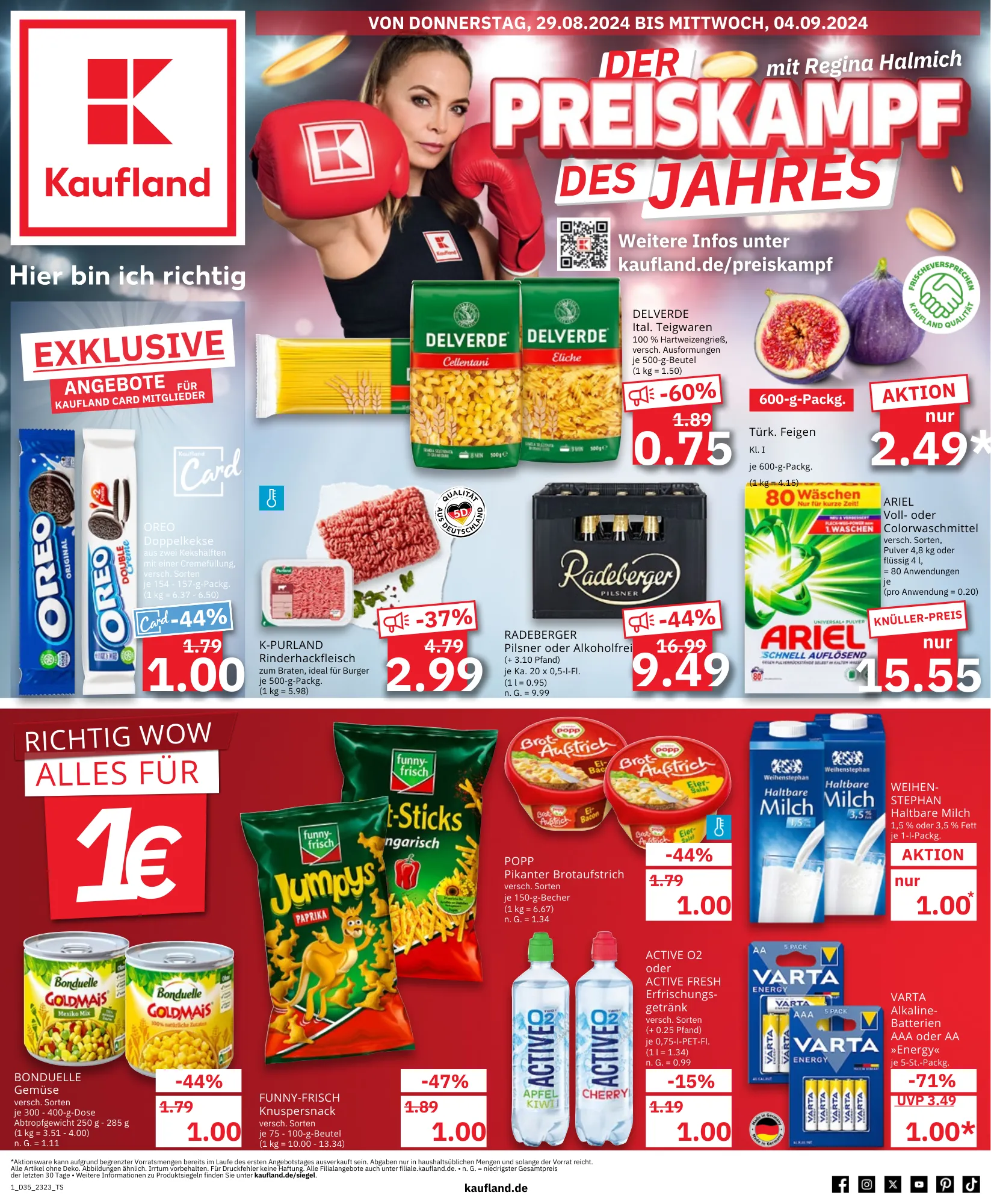 Kaufland Angebote van 29 augustus tot 4 september 2024 - Folder pagina 1