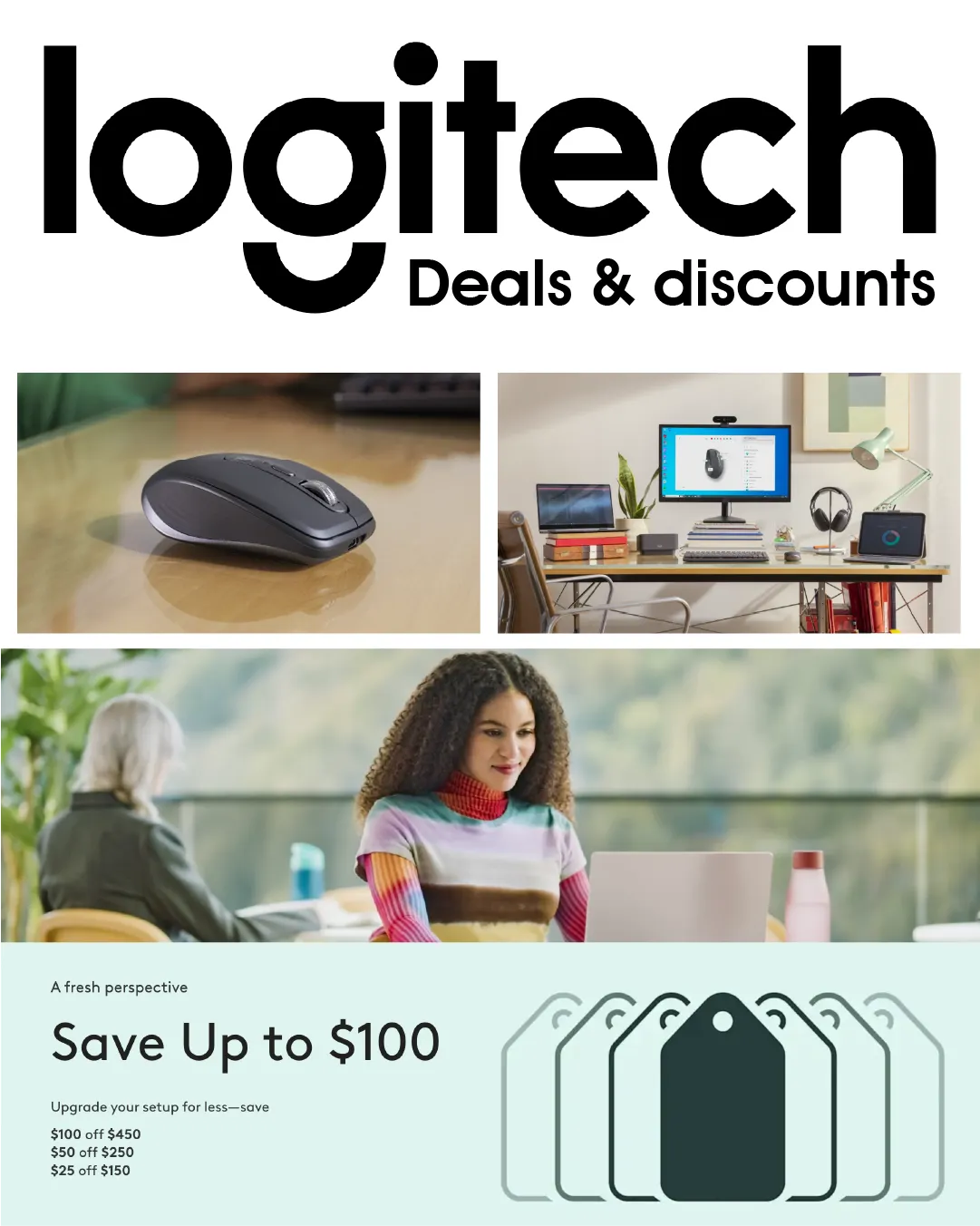 Weekly ad Logitech Sales from April 9 to April 30 2026 - Page 1