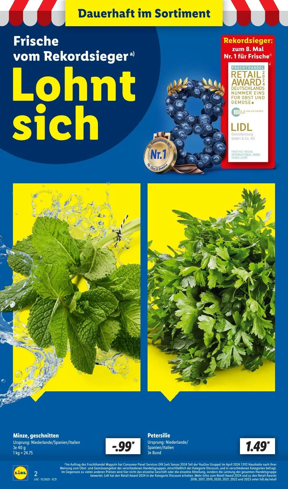 Lidl Prospekt von 7. April bis 12. April 2025 - Prospekt seite 2