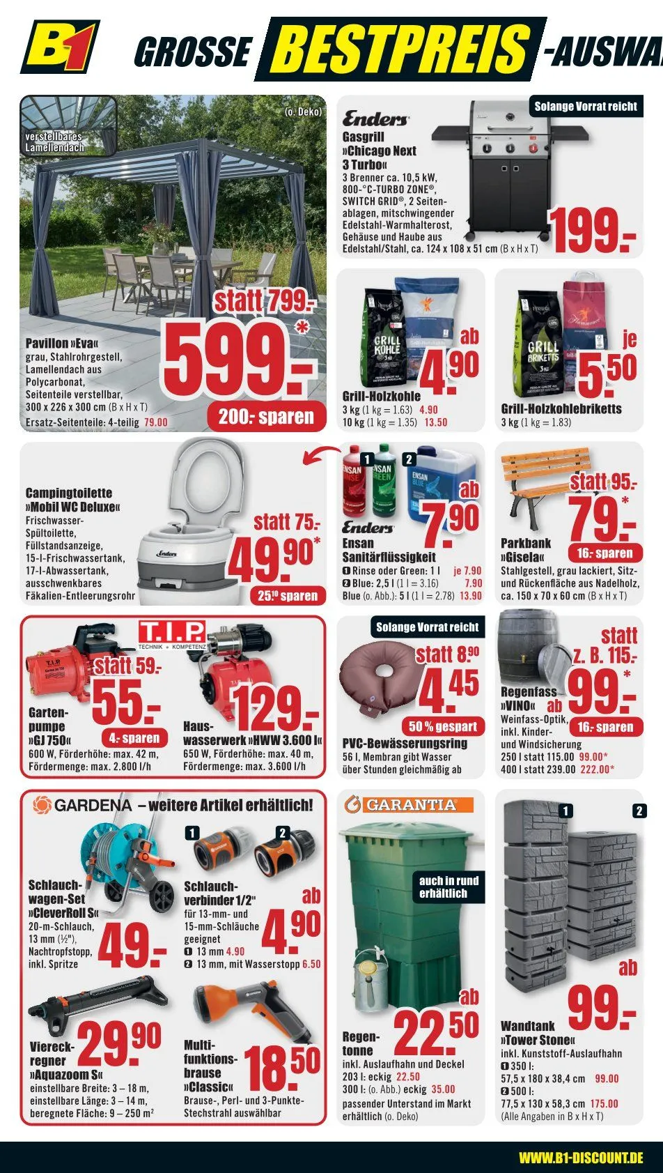 B1 Discount Baumarkt  Prospekte von 2. August bis 8. August 2025 - Prospekt seite 2