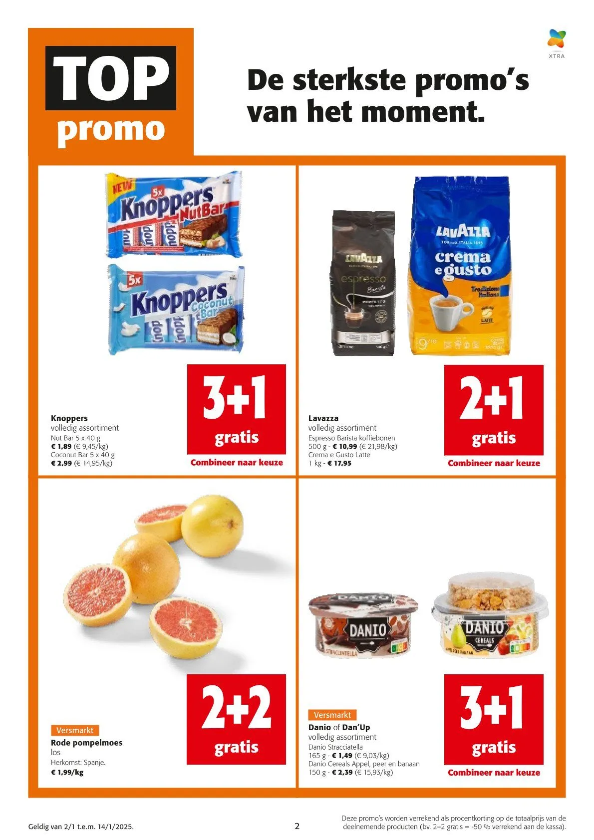 Speciale promoties van Colruyt van 2 januari tot 14 januari 2025 - folder pagina 2