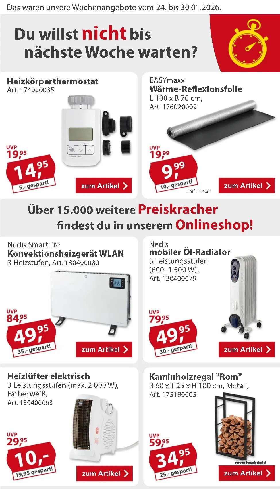 Sonderpreis-Baumarkt - Wöchentliche Prospekte von 24. Januar bis 30. Januar 2026 - Prospekt seite 2