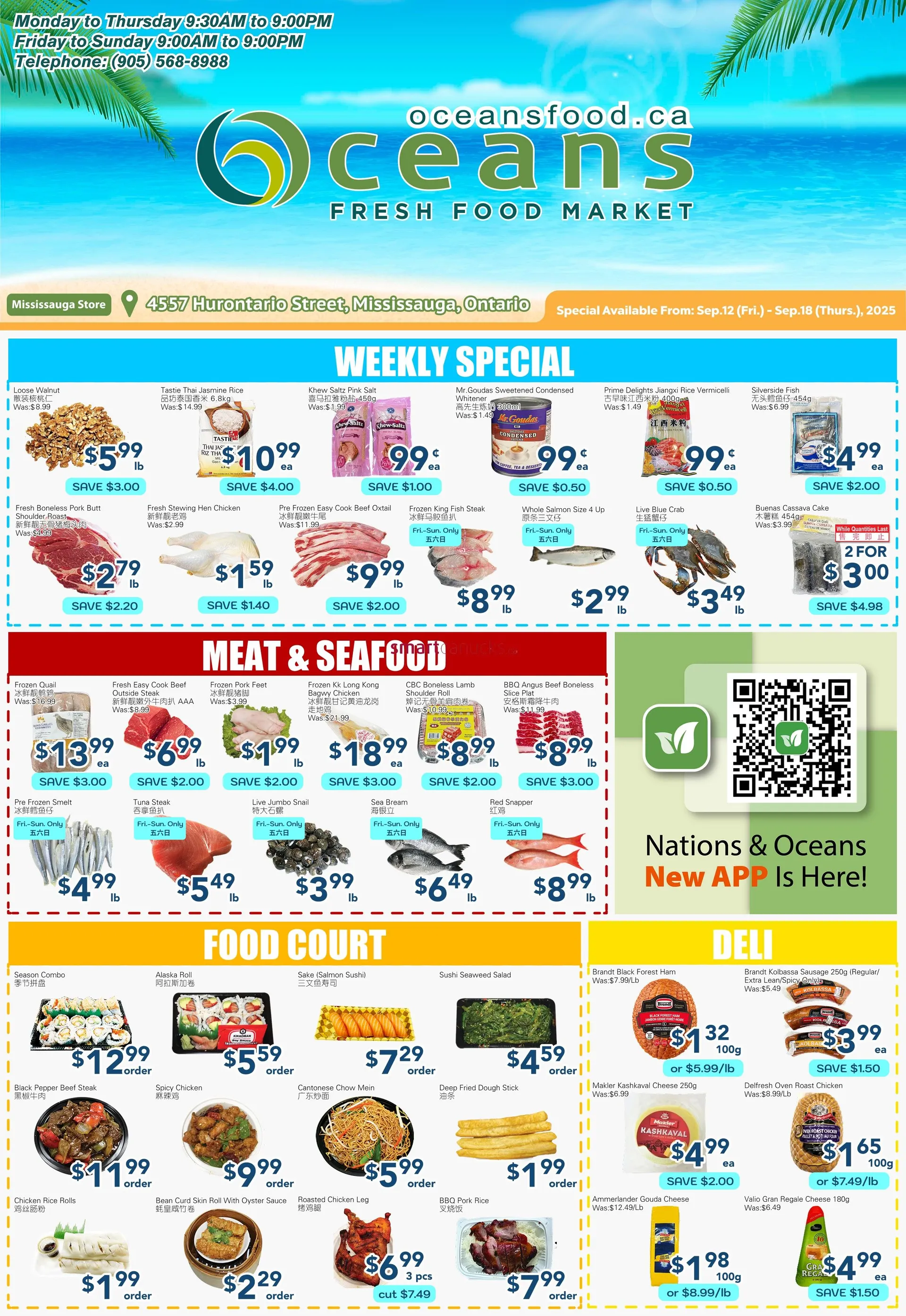 Oceans Sales from September 12 to September 18 2025 - flyer page 1