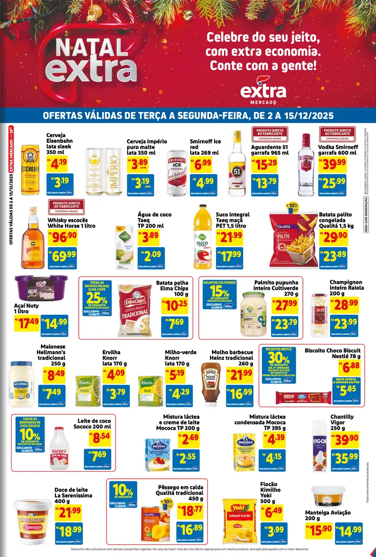Encarte de Extra Ofertas 2 de dezembro até 15 de dezembro 2025 - Pagina 1