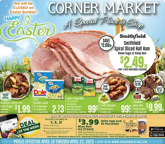Weekly ad Corner Market Deals from April 17 to April 22 2025 - Page 1