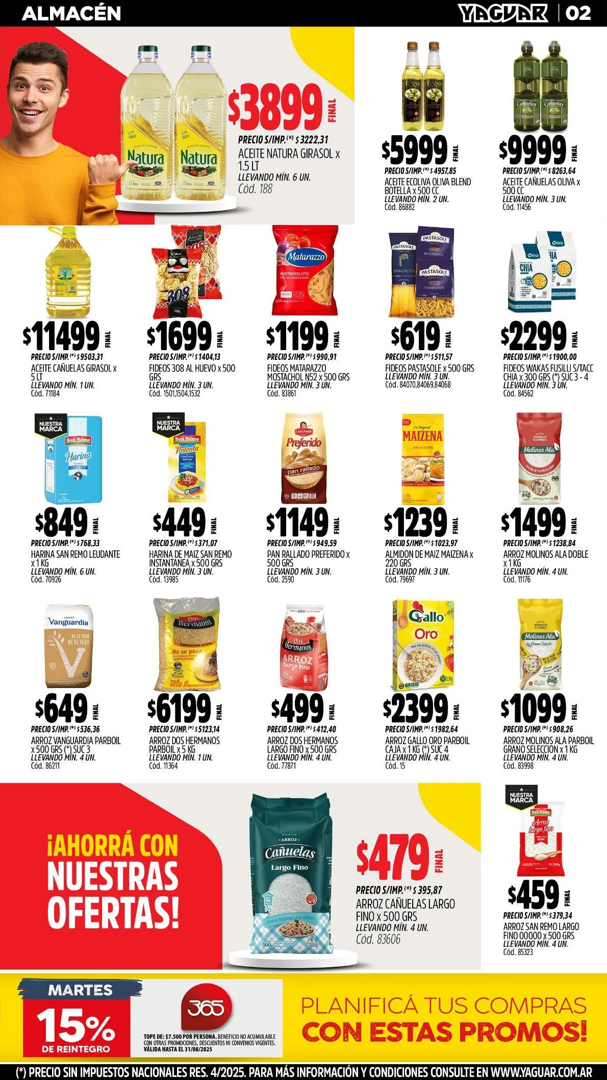 Ofertas de Ofertas Yaguar - Últimos catálogos 18 de agosto al 25 de agosto 2025 - Página 2 del catálogo