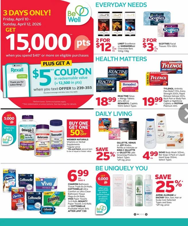 Rexall Sales from April 10 to April 16 2026 - flyer page 2