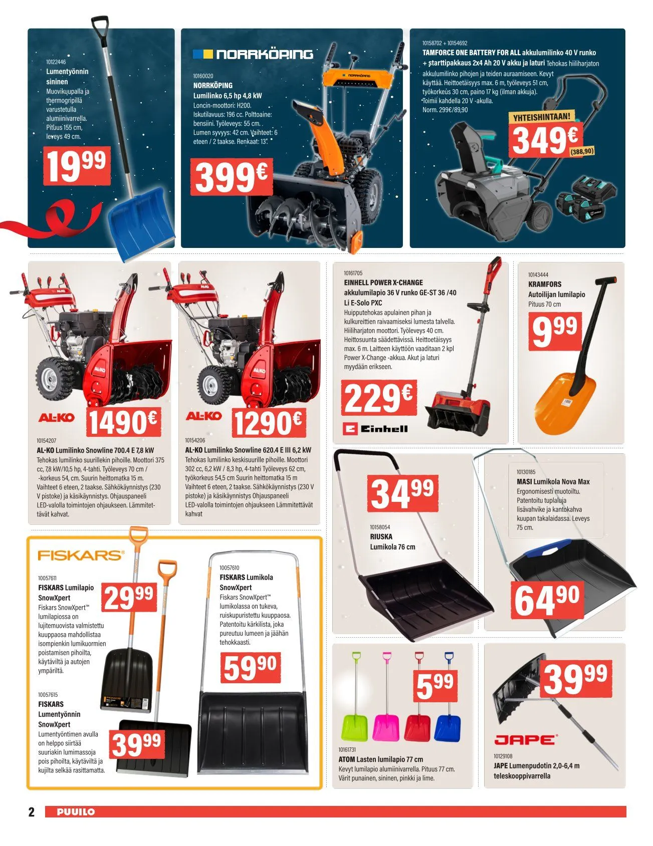 Puuilo Tarjoukset voimassa alkaen 24. marraskuuta - 7. joulukuuta 2025 - Tarjouslehti sivu 2