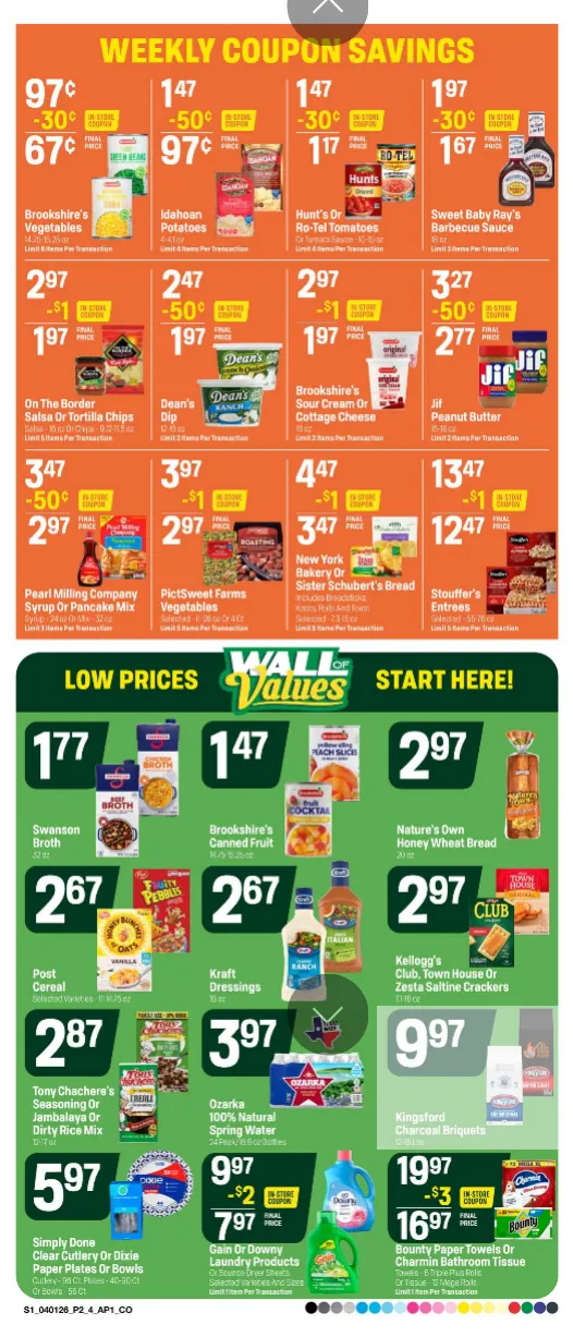 Weekly promotion Super 1 Foods Sales spanning from April 1 to April 7 2026 - Page 2 for Catalogue 365