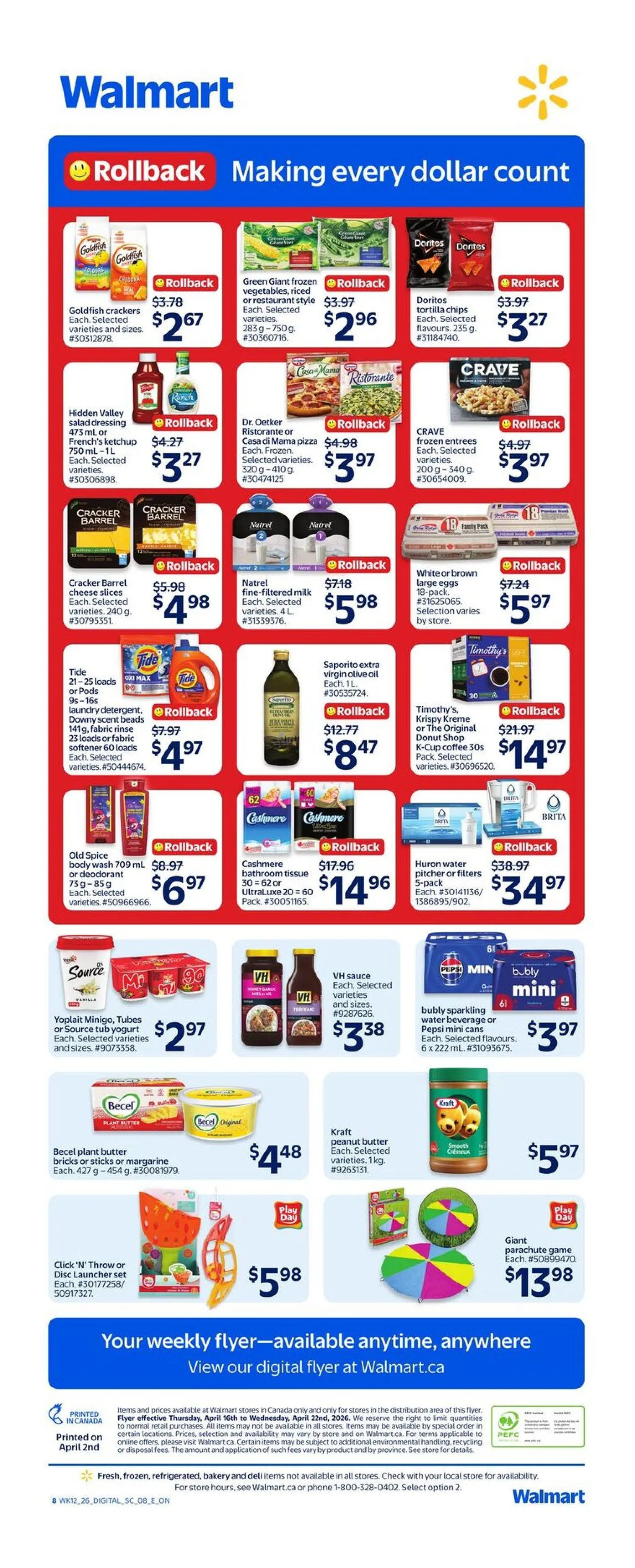  Walmart Sales from April 16 to April 22 2026 - flyer page 2