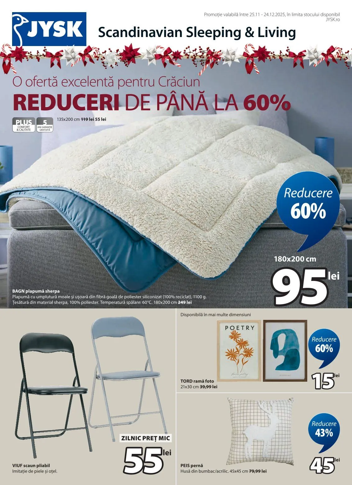 Catalog JYSK Oferte de la 25 noiembrie până la 24 decembrie 2025 - Revista Pagina 1