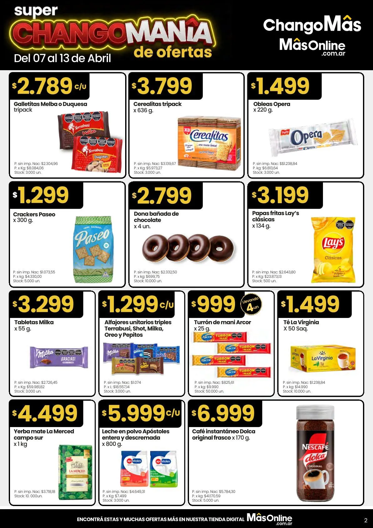 Ofertas de Changomas  Ofertas 7 de abril al 13 de abril 2026 - Página 2 del catálogo