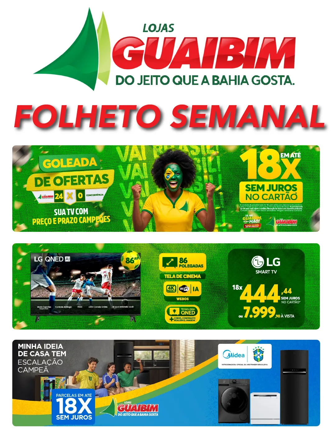 Encarte de Lojas Guaibim 12 de junho até 26 de junho 2026 - Pagina 