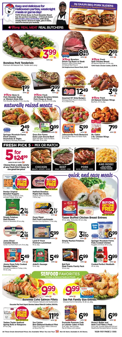 Weekly ad Tops Friendly Markets  Sales from October 26 to November 1 2025 - Page 2