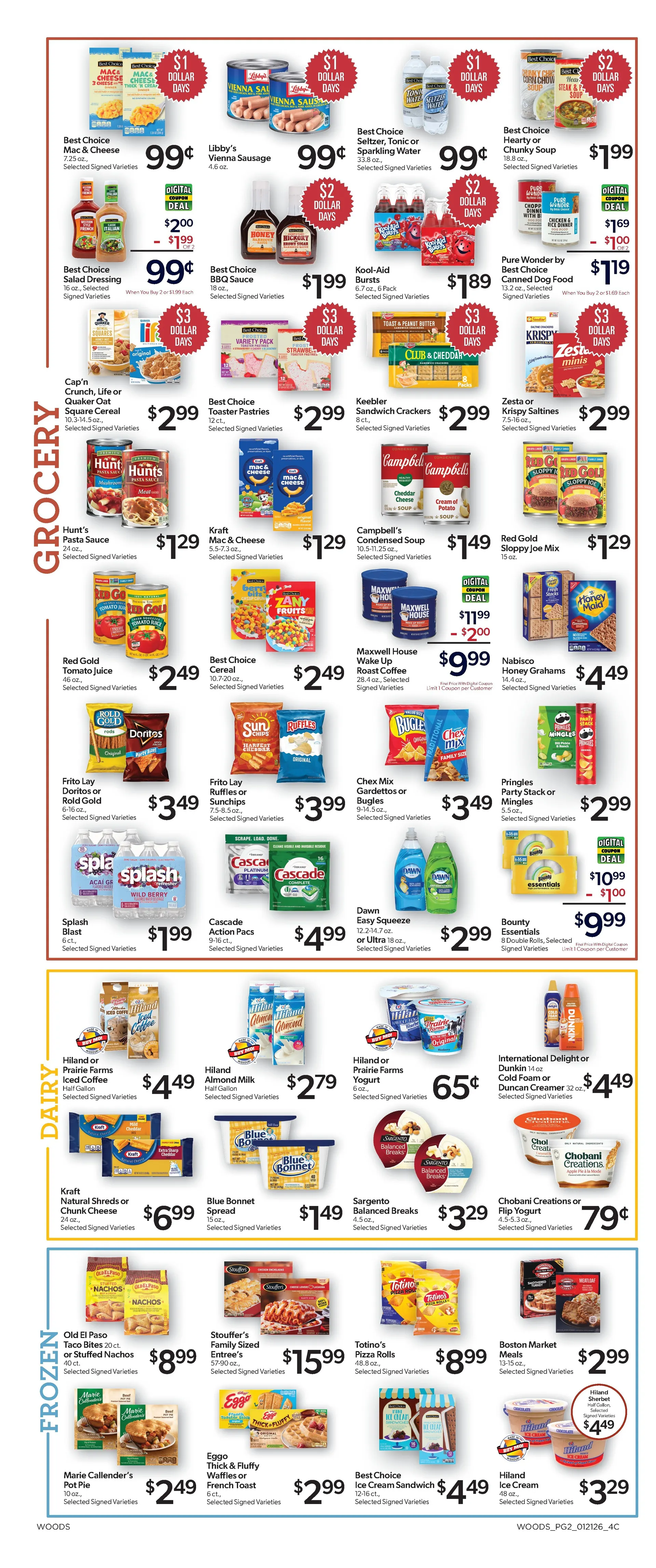Weekly ad  Woods Supermarket Sales from January 21 to January 27 2026 - Page 2