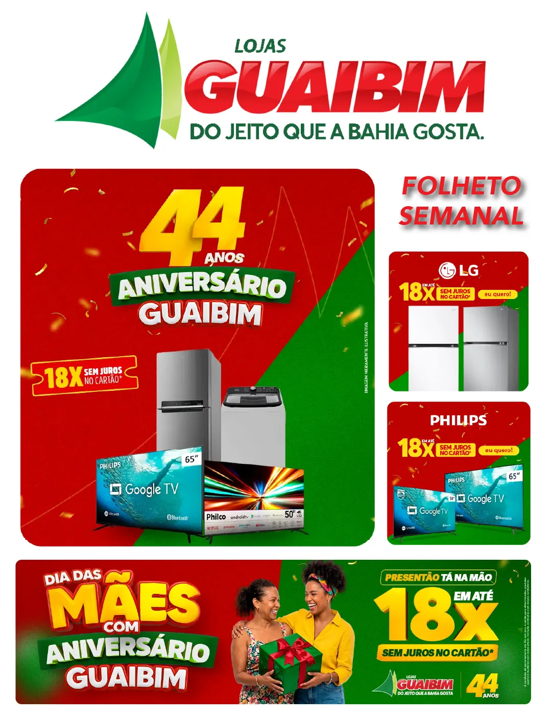 Encarte de  Lojas Guaibim 16 de abril até 6 de maio 2026 - Pagina 1