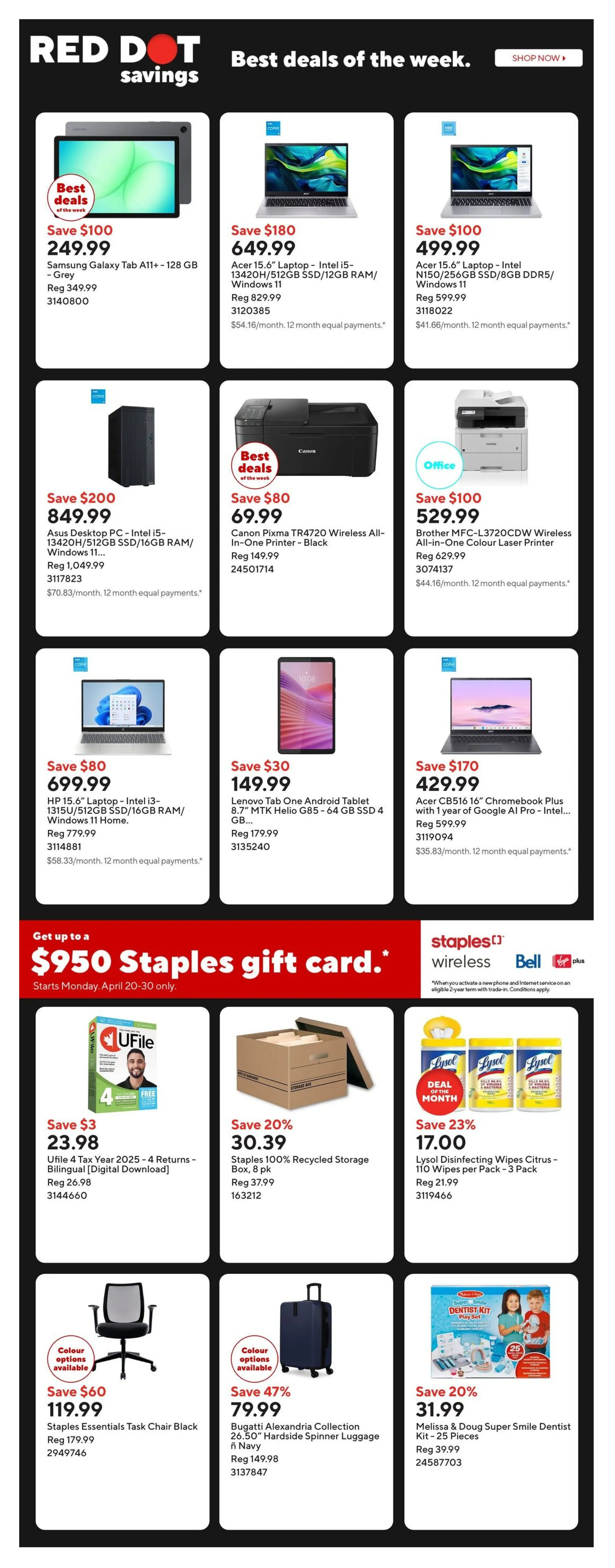 Staples Sales from April 21 to April 27 2026 - flyer page 2