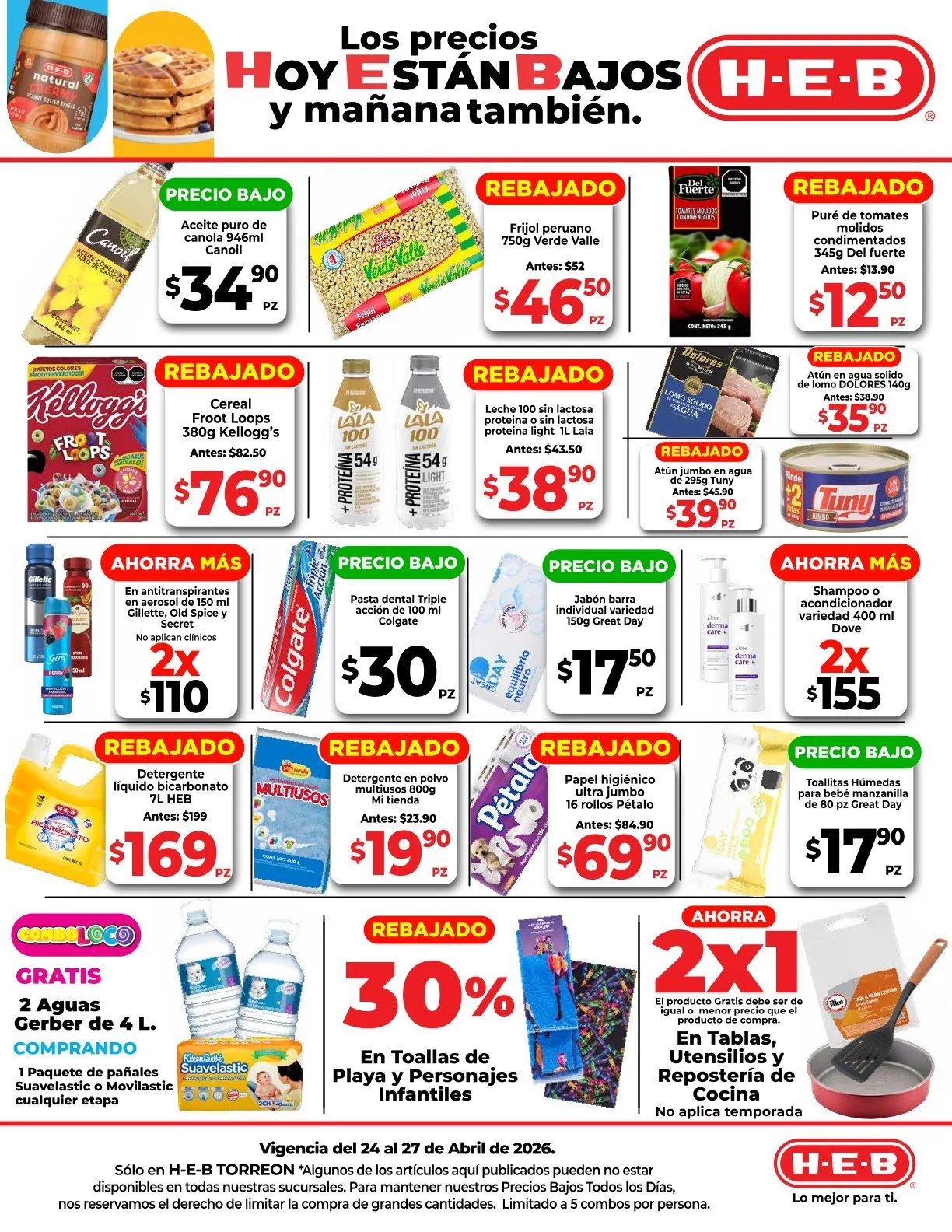 Catálogo de H-E-B Ofertas 24 de abril al 27 de abril 2026 - Pagina 2