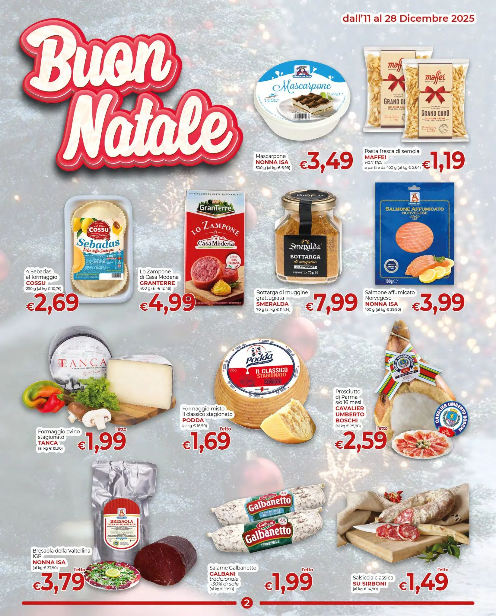 Supermercati Nonna Isa Volantino da 11 dicembre a 28 dicembre di 2025 - Pagina del volantino 2