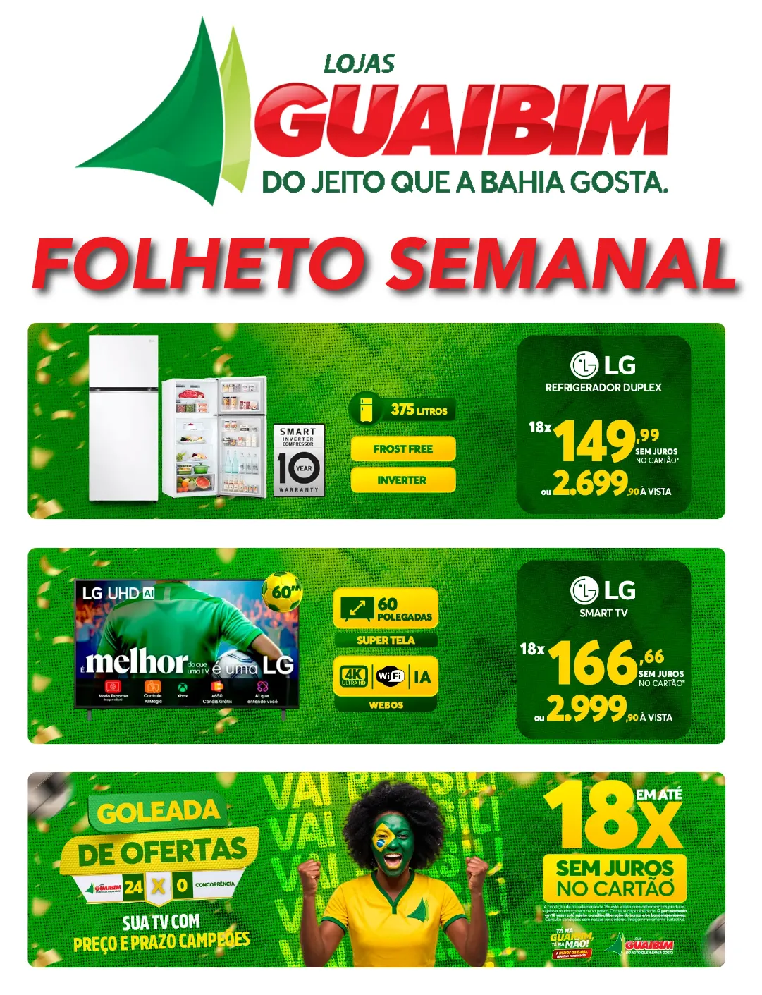Encarte de Lojas Guaibim 28 de maio até 11 de junho 2026 - Pagina 1