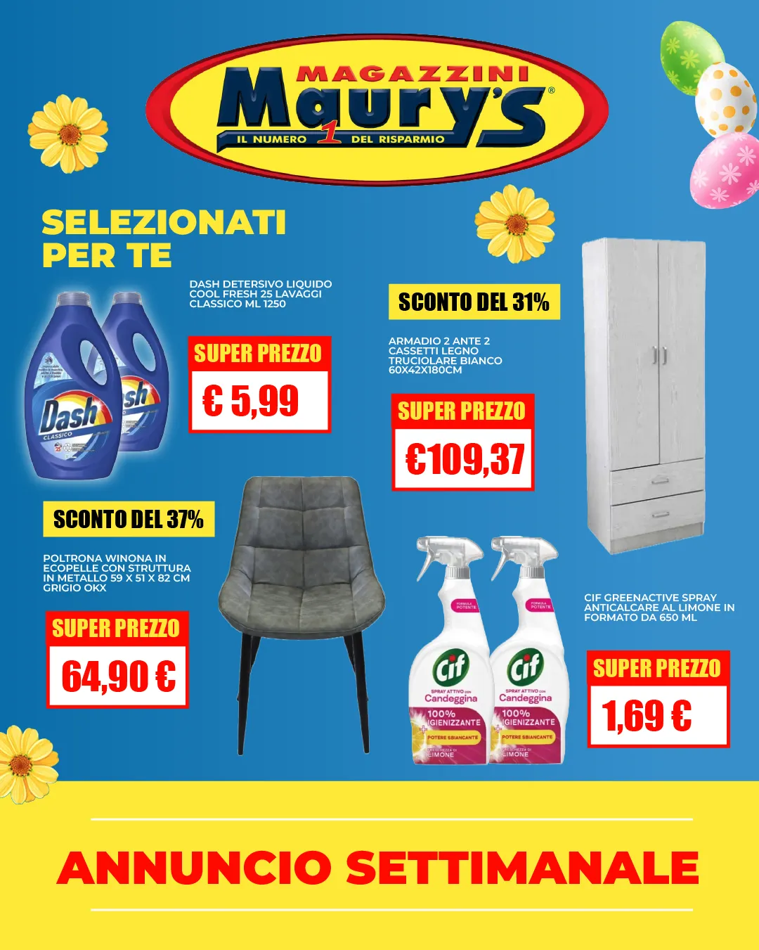 Maury's Annuncio settimanale da 11 aprile a 25 aprile di 2025 - Pagina del volantino