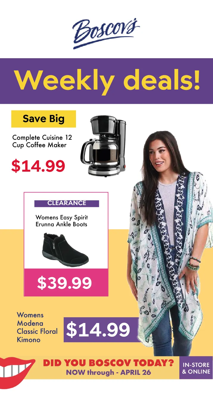 Weekly ad Boscov's Weekly Ad from April 10 to April 24 2025 - Page 1