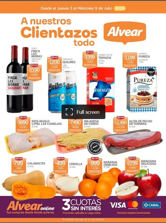 Ofertas de Ofertas Super Alvear 3 de julio al 9 de julio 2025 - Página 1 del catálogo