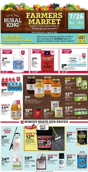 Weekly ad Rural King Sales from July 24 to August 6 2025 - Page 