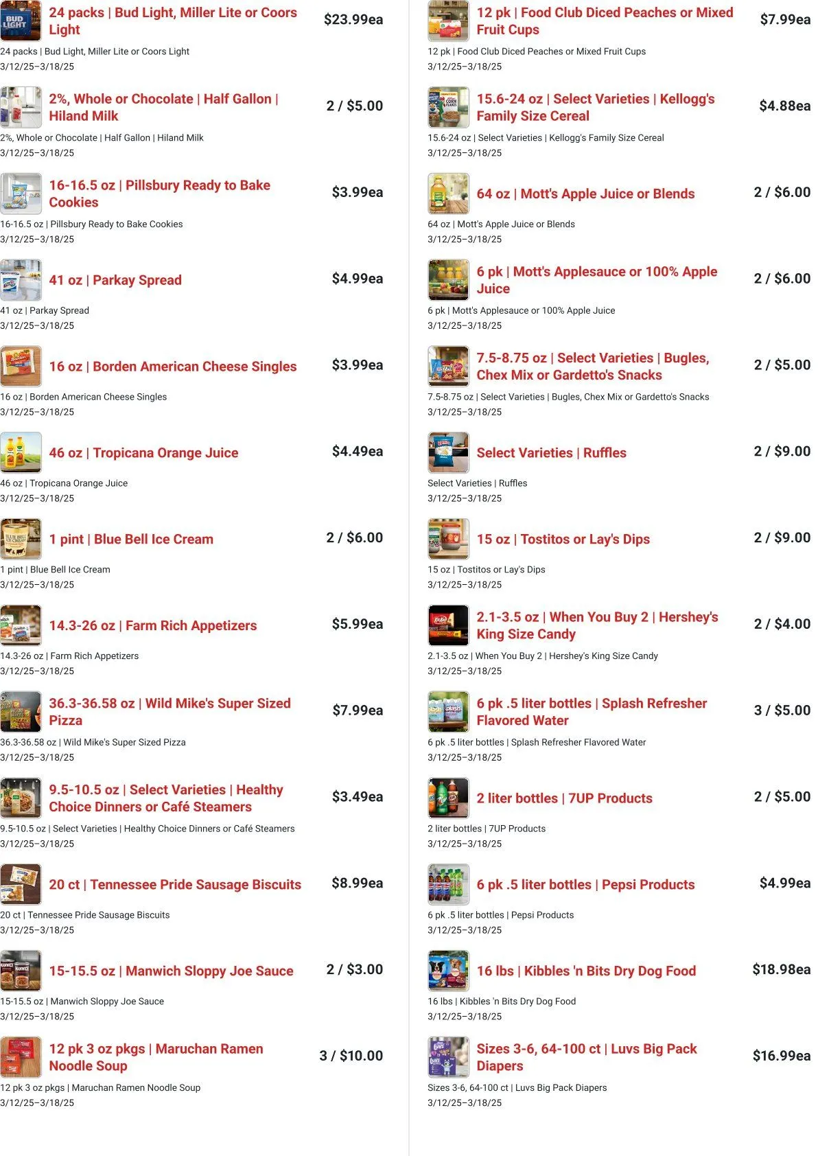 Weekly ad Brookshire Brothers Sales from March 14 to March 16 2025 - Page 2