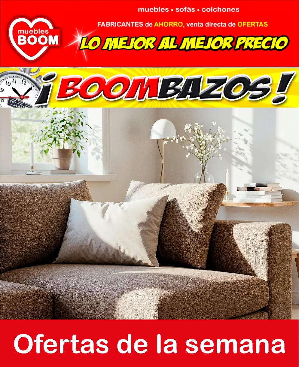  Muebles BOOM Ofertas - 29 de julio 12 de agosto 2026