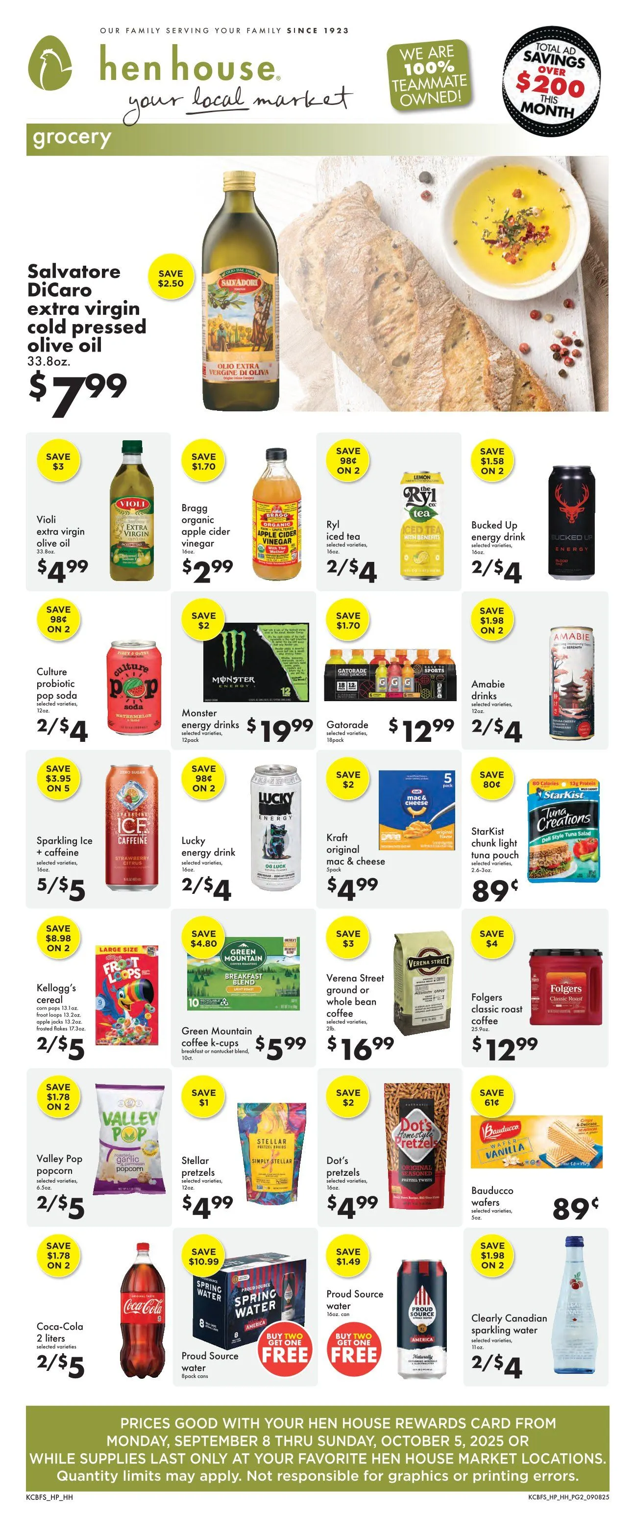 Weekly ad Hen House Sales from September 11 to October 5 2025 - Page 2